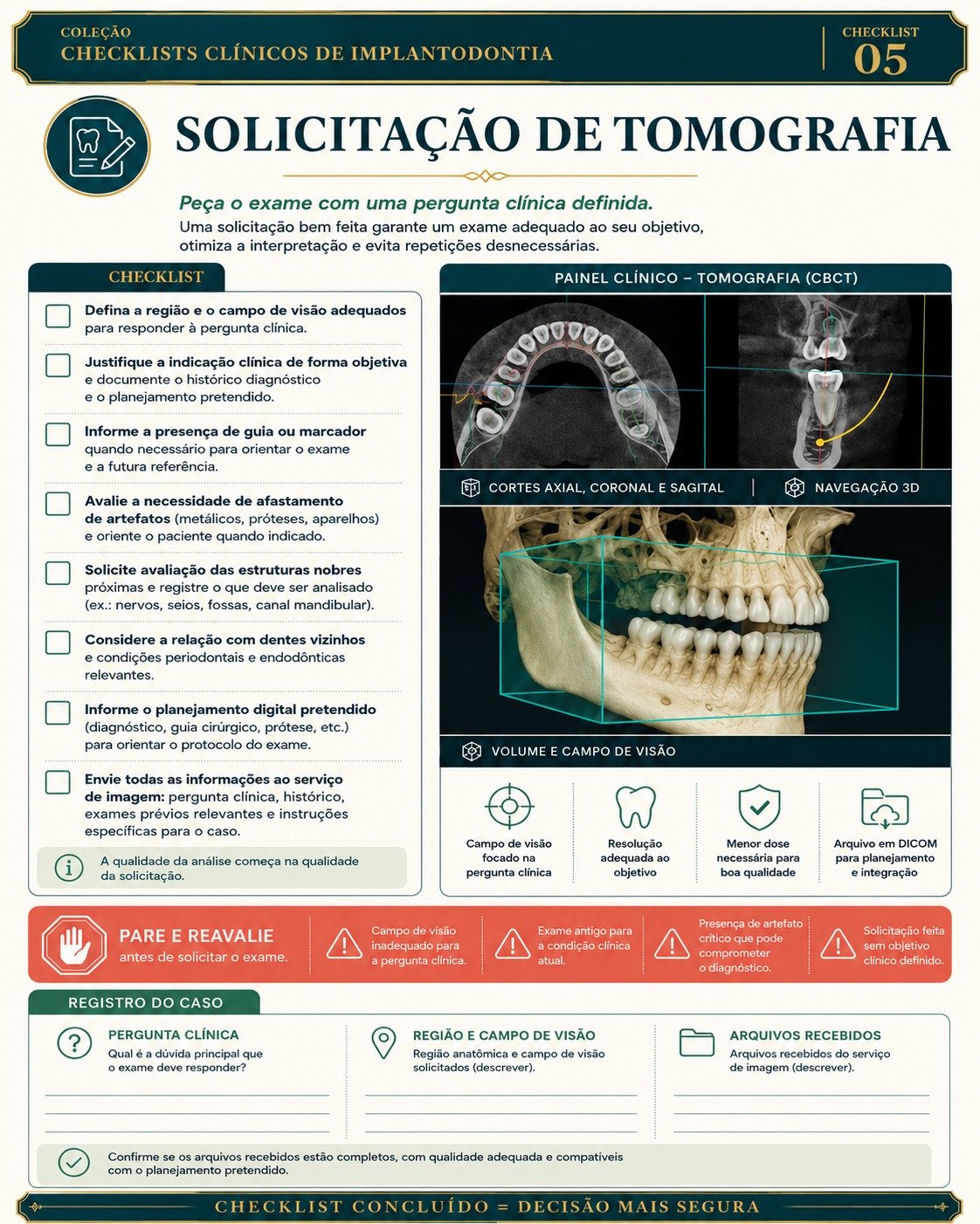Amostra do Sistema Visual de Implantodontia