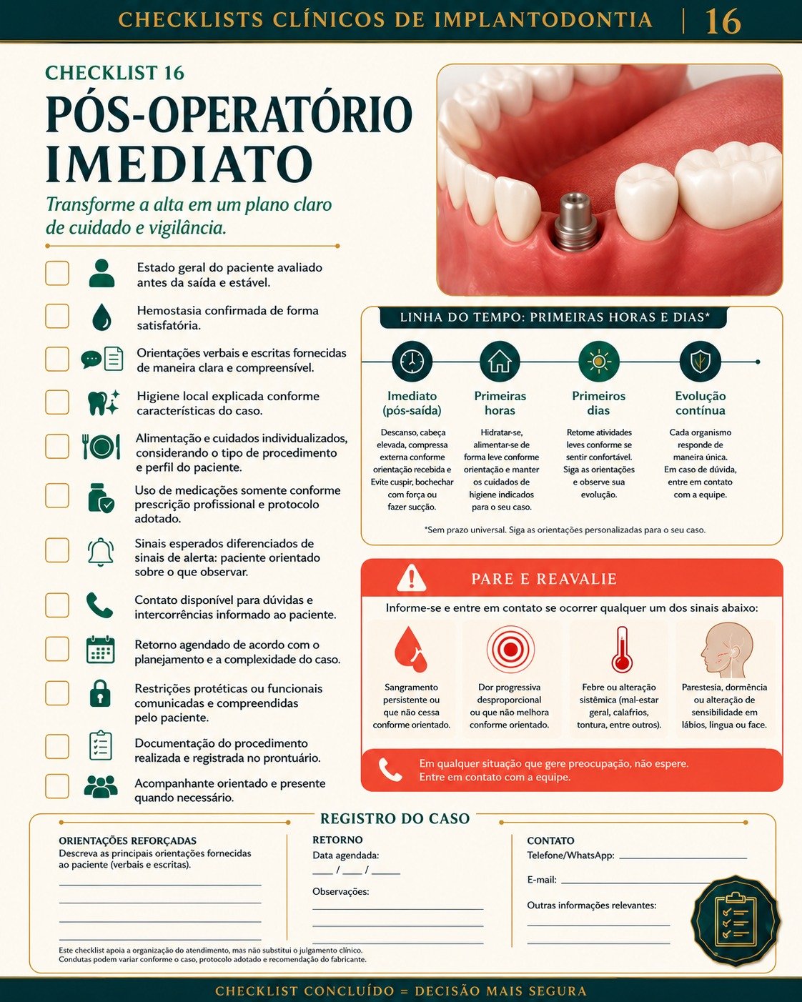 Amostra do Sistema Visual de Implantodontia