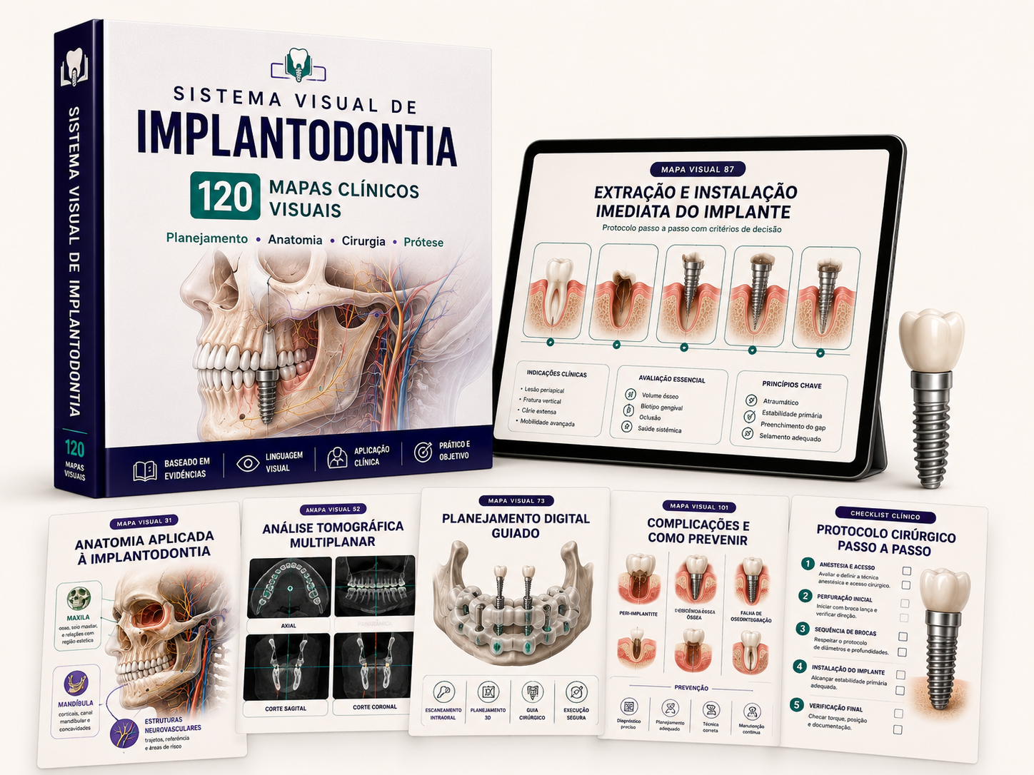Mockup do Sistema Visual de Implantodontia